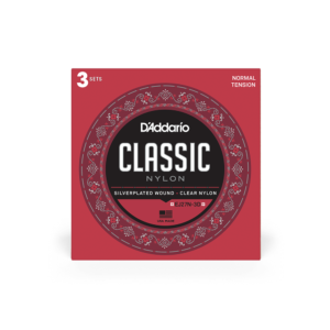 D'Addario EJ27N-3D Classical Guitar Nylon Strings 3-Pack
